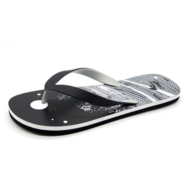 Correa de 2 colores personalizados y cielo estrellado, patrón, hombre, playa EVA y flip-flop al aire libre AH-8E033 -Ories