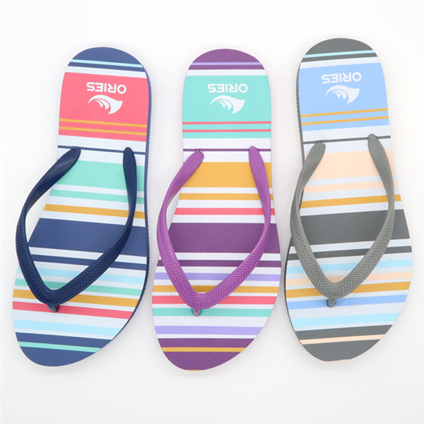 Raya simple Precio de fábrica PE Cómodas sandalias planas personalizadas con flecos para mujer AH-8P023 -Ories