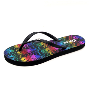 Venta superior Estampado en caliente Impreso digital Playa Mujeres Chanclas AH-8P030 -Ories