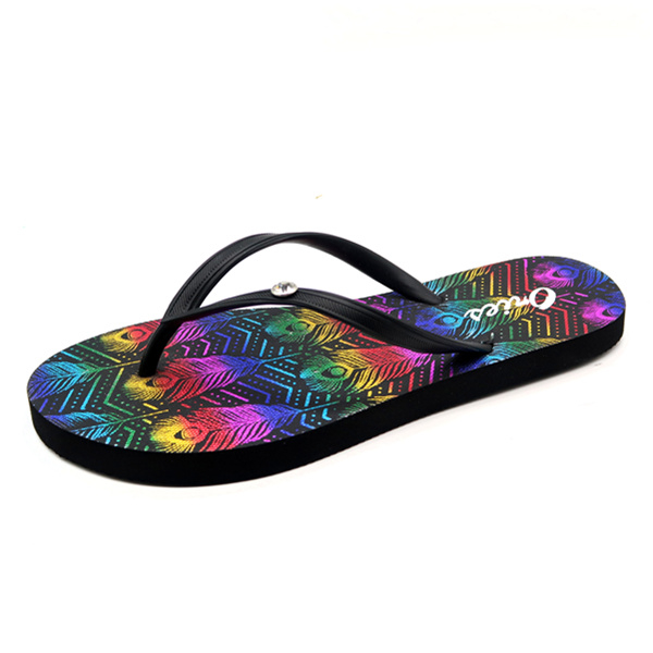 Top vente estampage à chaud numérique plage femmes tongs AH-8P030 -Ories