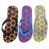 AH-8P014 motif hexagonal en relief PVC supérieur PE étanche hommes tongs mode sandale