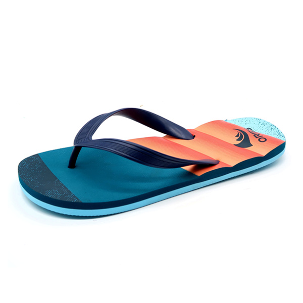 Estilo de moda simple Plantilla en relieve Correa de PVC Personalizado Hombre Zapatillas Sandalias Chanclas EVA AH-8E045 -Ories
