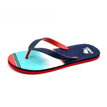China Alibaba color de la fábrica que bloquea 2 colores PVC superior playa EVA Flip Flop zapatillas AH-8E027 -Ories