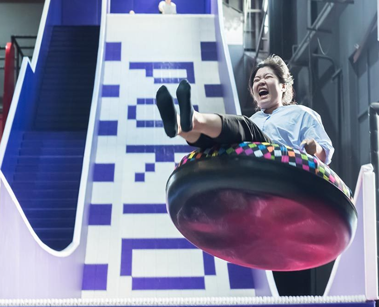 donut slide tobogán de rosquilla