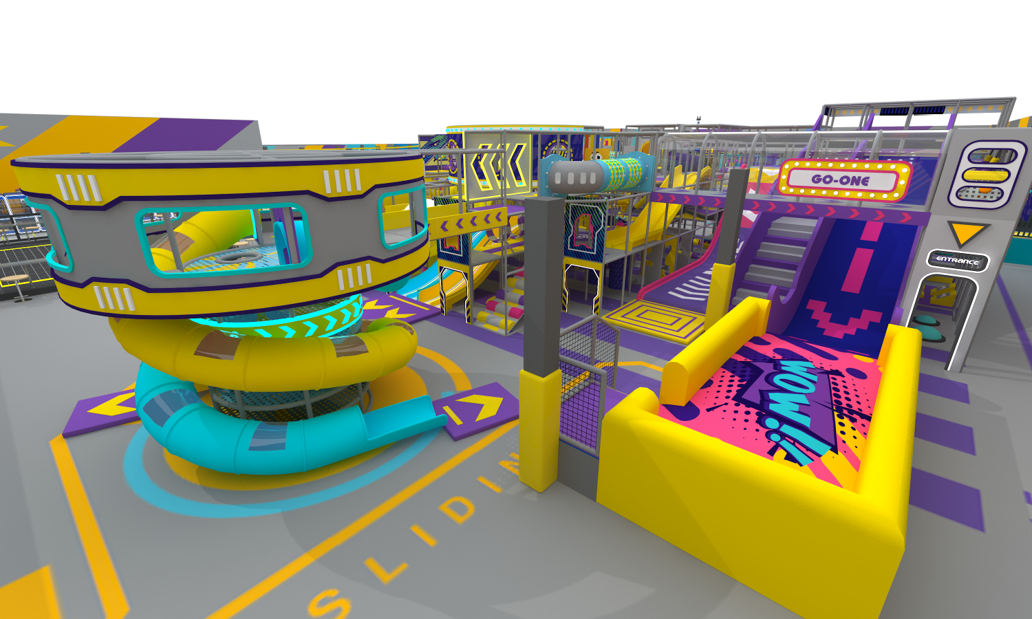 indoor playground trampoline park 1-1112-4