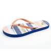 AH-8P027 offre spéciale poudre d'or ajoutée ligne impression PE femme tongs sandales pantoufle