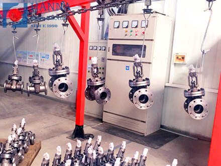 valves electrostatic powder caoting