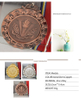 RU81120 2D Zinc Alloy Metal Souvenir Award Sport Medal with Ribbon