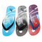 Correa de 2 colores personalizados y cielo estrellado, patrón, hombre, playa EVA y flip-flop al aire libre AH-8E033 -Ories
