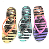 AH-8P031 Venta al por mayor de hojas de palma personalizadas que imprimen chanclas impermeables
