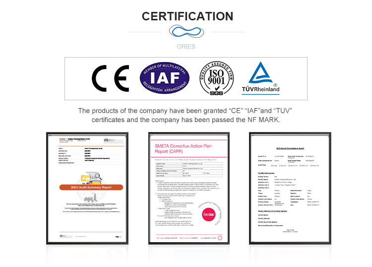 Certificaciones Ories