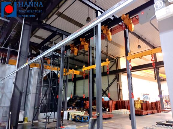 manual powder coating line