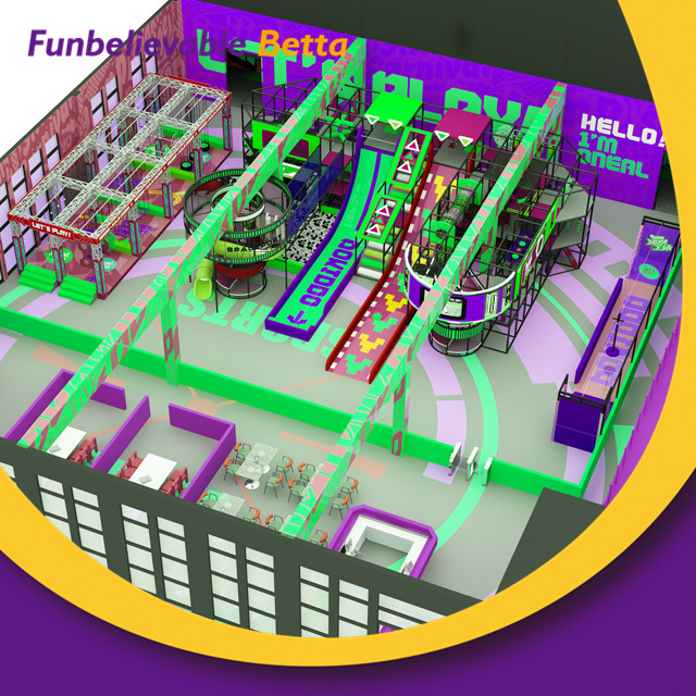 Parque infantil interior de 2.000 m&sup2;.