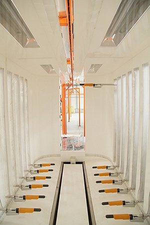 powder coating room powder coating room
