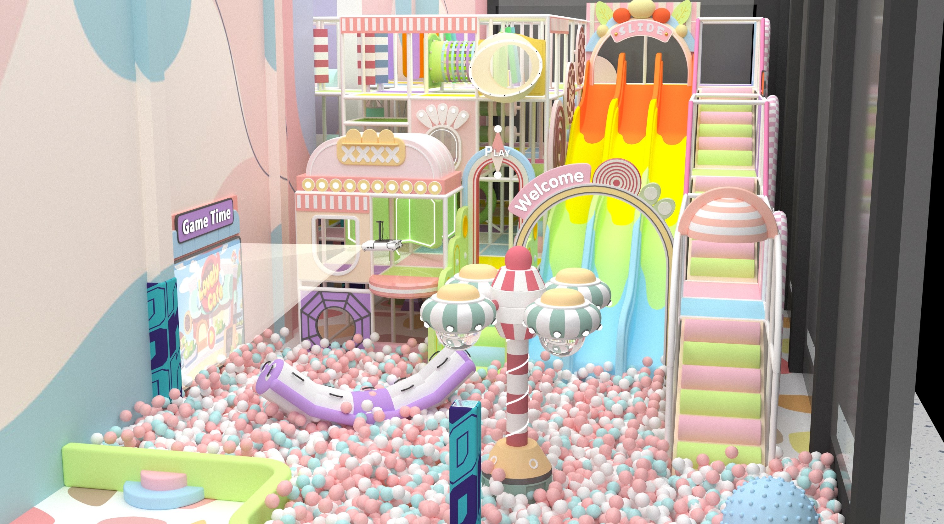 indoor naughty castle 淘气堡区