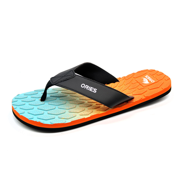 Chine pas cher à la mode coloré gradient rampe hommes pantoufles sandales bascule fabrication AH-8E041 -Ories