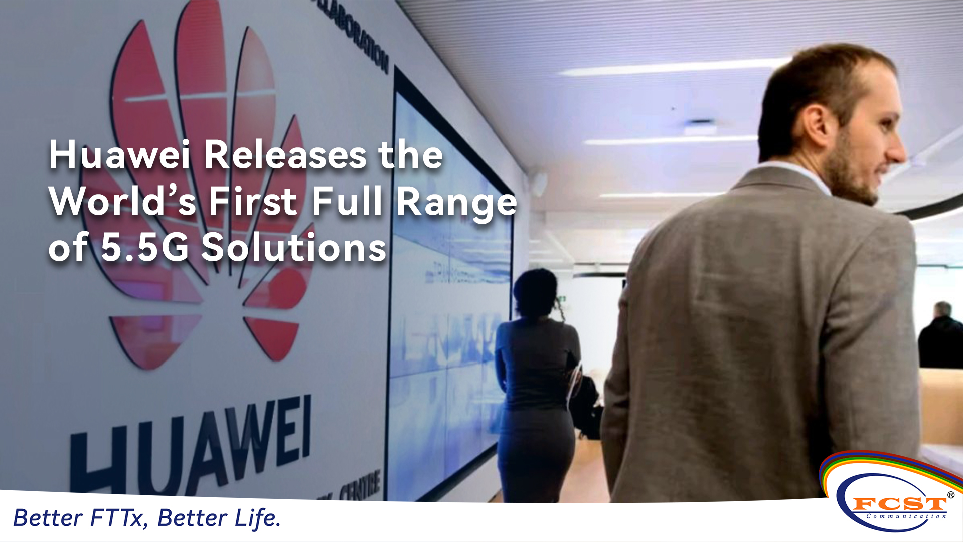 A Huawei lança a primeira gama completa do mundo de soluções 5.5g