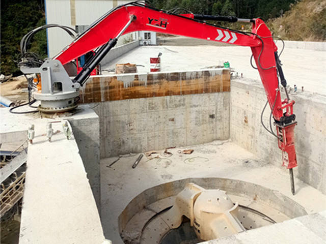 Engineered Power: The YZH Fixed Rock Breaker Boom System الطاقة الهندسية: نظام ذراع الرافعة لكسارة الصخور الثابتة YZH