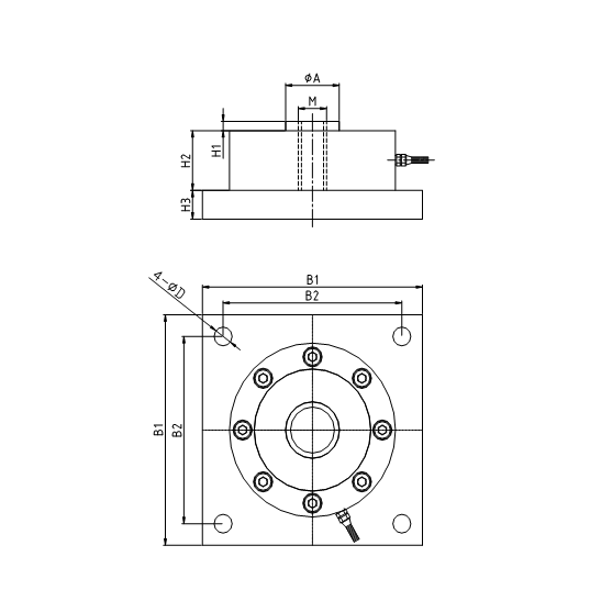 Kompressionswägezelle