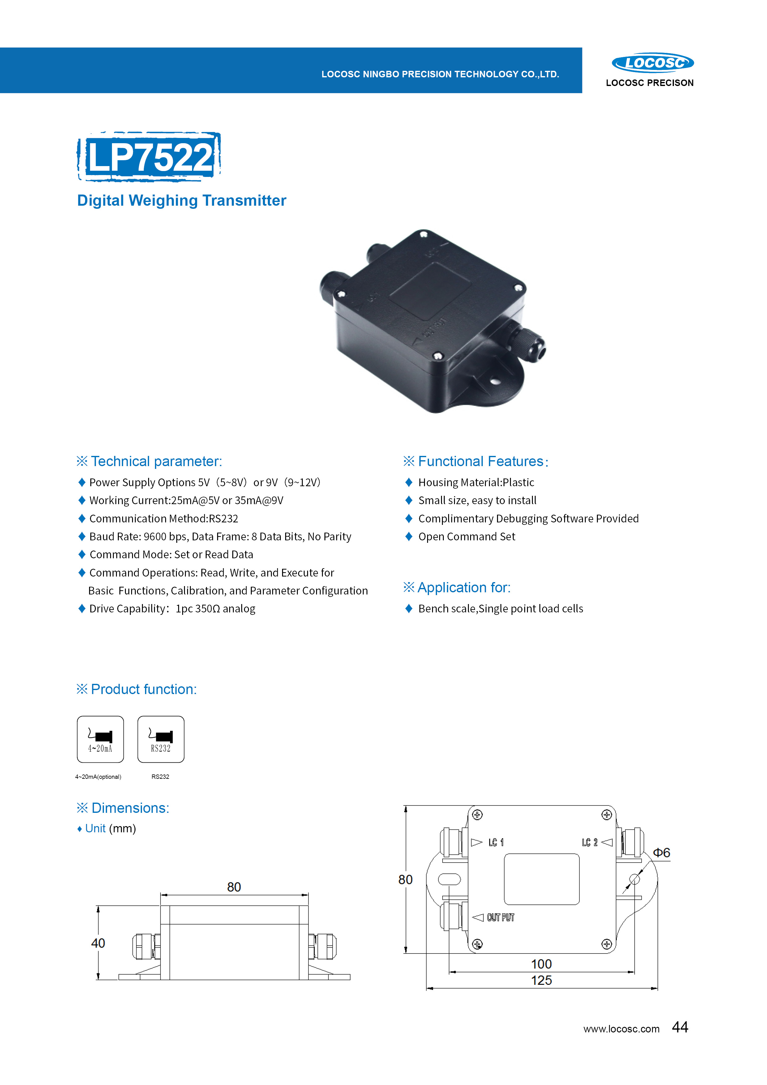 LP7522 Timbang Transmiter