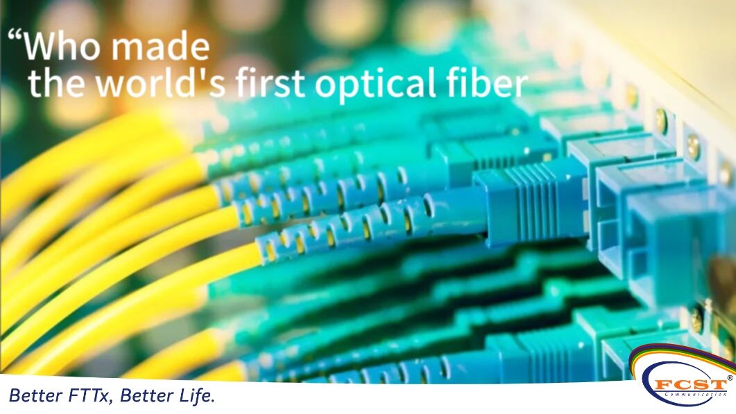 Quem fez a primeira fibra óptica do mundo?