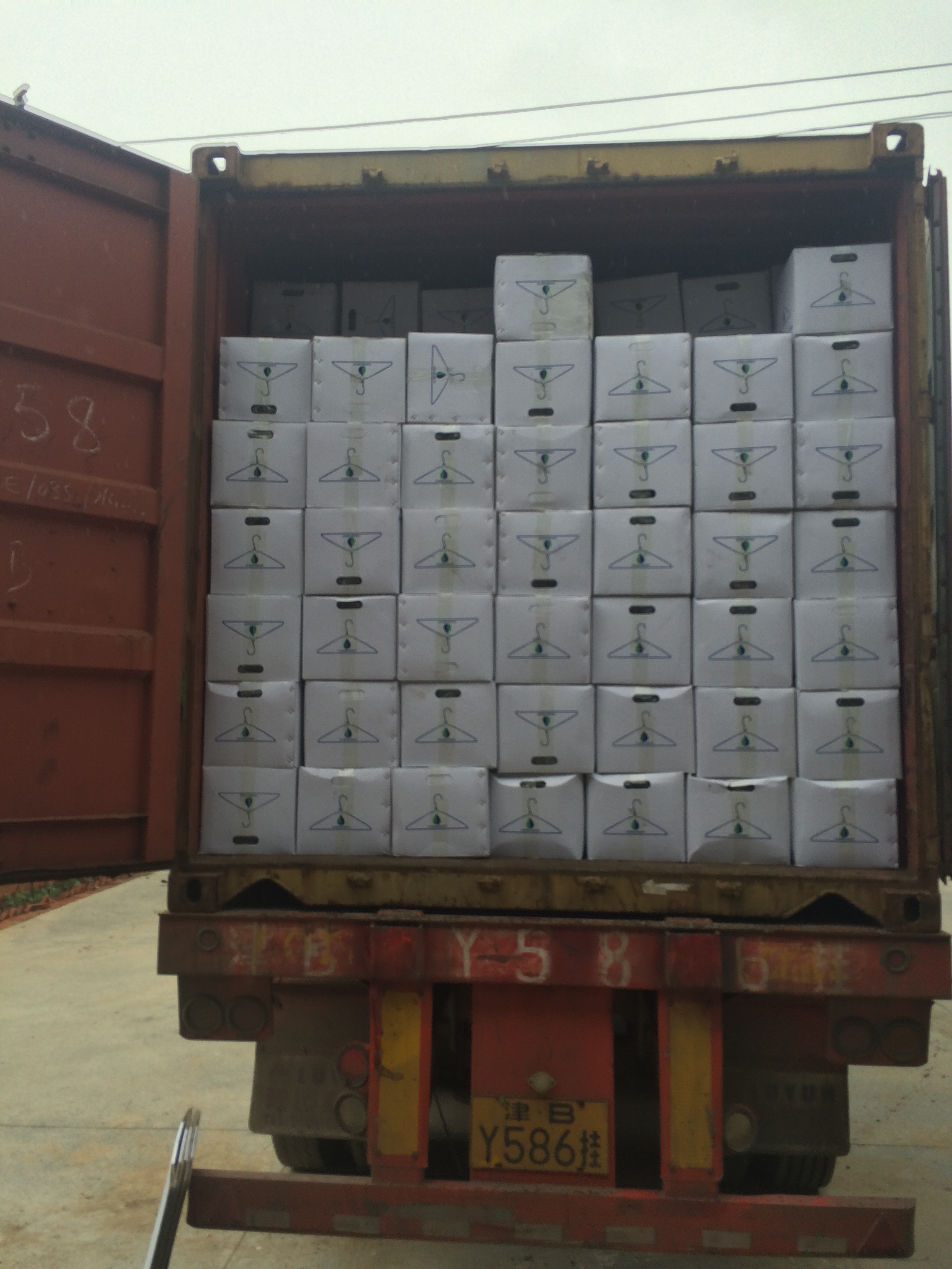 loading the wire hangers