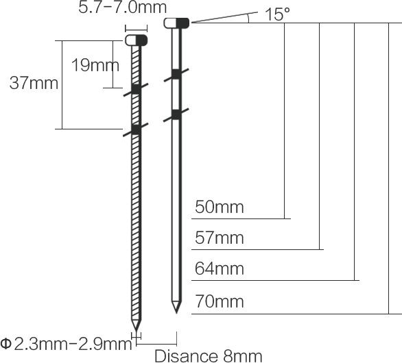 15° 70MM COIL SIDING NAILER
