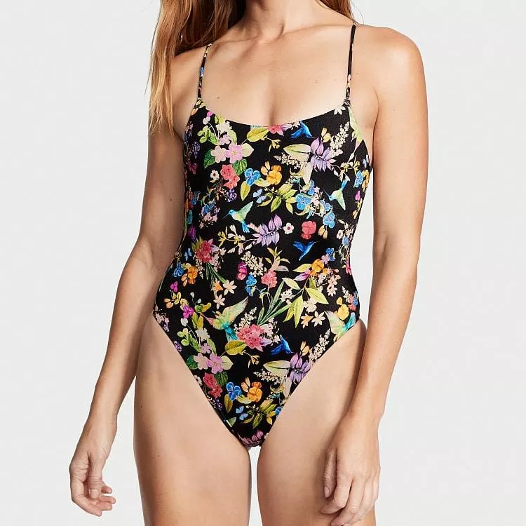Tropical Print Swimsuit Купальник с тропическим принтом