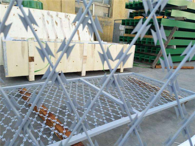 Use of Razor Wire and ground protection nets