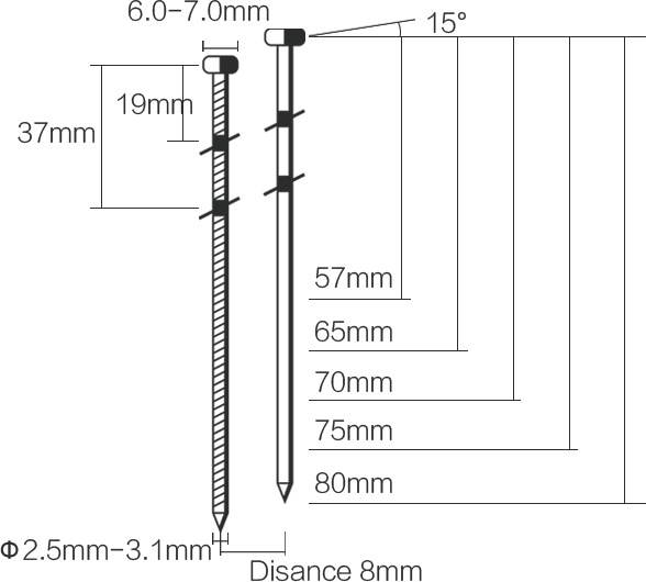 15° 80MM COIL SIDING NAILER