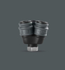 Round three-way Quick Connector