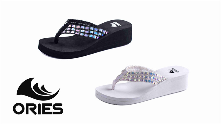 AH-9E009 Large V Strap Platform Antidérapant V Strap Women EVA Flip-Flops