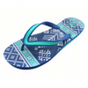 AH-9E025 Chanclas de EVA para mujer con correa en V antideslizante con estampado de ropa de playa