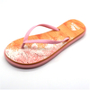AH-9E011 Chanclas de EVA con correa en V antideslizante con impresión multicolor para mujer