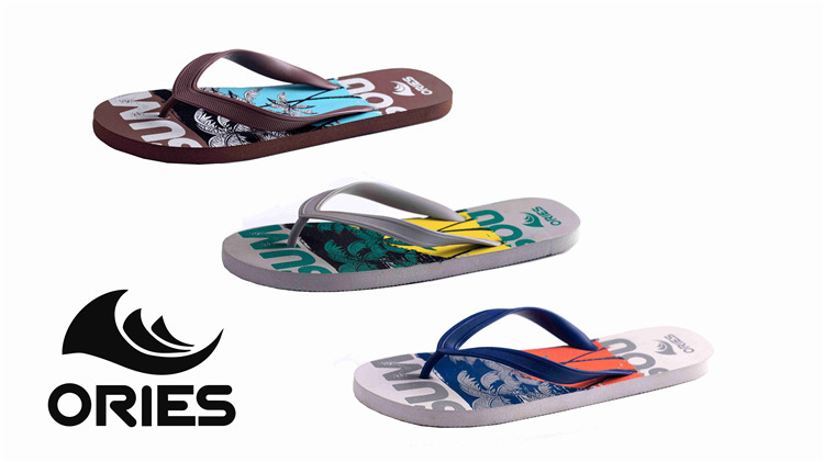 AH-9P009 Ories nouveau design pantoufles de plage PE de haute qualité