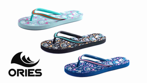 AH-20P005 Colorido Patrón Floral Mujer Verano Playa Sandalia Casual Zapatillas Chanclas