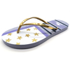 AH-9P068 Rayas y estrellas con estilo que imprimen chanclas de PE para mujer