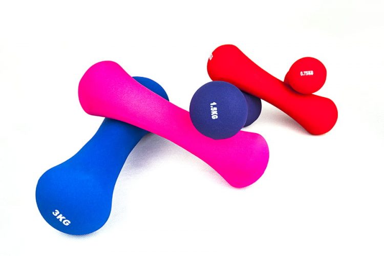 Bone Shape Neoprene Dumbbell Sets Enkula y'amagumba Neoprene Dumbbell Sets