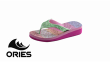 AH-9P091 Chanclas superiores de PVC con diseño floral arcoíris Zapatillas de verano para niños de tacón alto