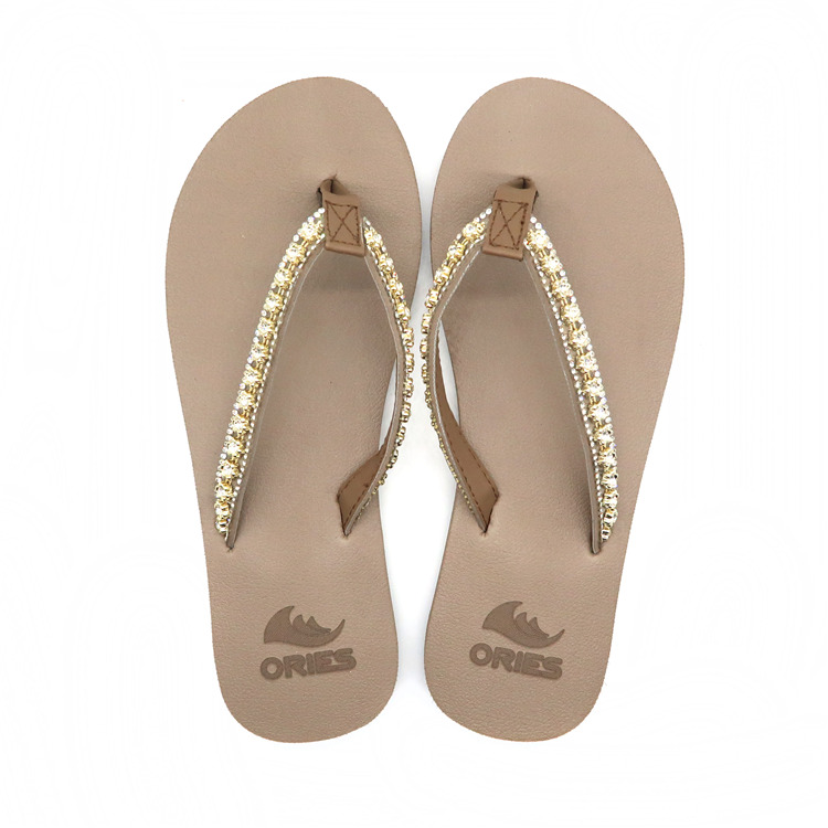 AH-9E005 Vente Chaude Anti-dérapant V Strap Femmes EVA Flip-Flops