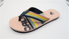AH-9E128 arc-en-ciel nouveau design antidérapant plage colorée EVA Flip Flop