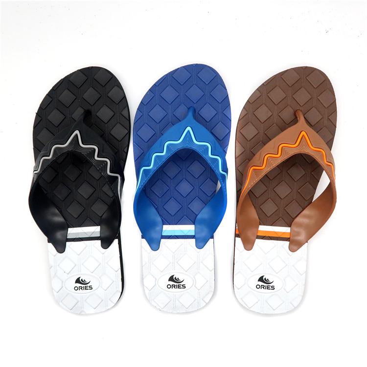 AH-9P060 Venta caliente Masaje Sole V Correa Promocional PE Zapatillas de playa