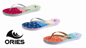AH-9E137 Chanclas antideslizantes con estampado de lluvia para mujer Eva Sole