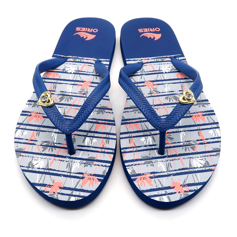 AH-9P073 Diseño floral Mujer Verano Playa Sandalia Casual Zapatillas Chanclas