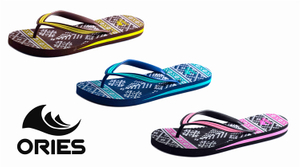 AH-9E025 Beachwear Impression Anti-dérapant V Strap Women EVA Flip-Flops