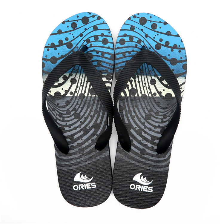 AH-9P041 Diseño de impresión creativa Venta al por mayor V Correa PE Zapatillas de playa