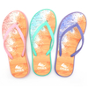 AH-9E011 Chanclas de EVA con correa en V antideslizante con impresión multicolor para mujer