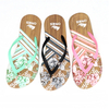 AH-9E007 Vente Chaude Impression Anti-dérapante V Strap Women EVA Flip-Flops