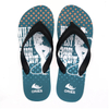 AH-20P006 nouveau design d'impression pantoufles de plage promotionnelles PE