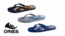 AH-9P038 Conception d'impression de paysages tropicaux en gros V Strap PE Beach Pantoufles